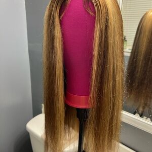 4/27 Straight Highlight Human Hair Wig